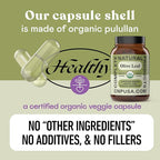 Organic Olive Leaf Extract Capsules 550mg - Pure Olive Leaf Extract Organic Formula, Immune & Digestive Support Supplement, 1100mg Serving, Vegan Non GMO, No Fillers, 100 Olive Leaf Capsules Made USA