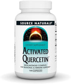 Source Naturals Activated Quercetin, Bioflavanoid Complex, for Seasonal & Immune Support* - 100 Capsules