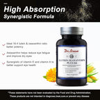 Dr. Brian Lutein and Zeaxanthin Supplements, Eye Vitamins Macular Degeneration Supplements Non-GMO, Gluten Free for Dry Eyes Vision Health, 60 Capsules