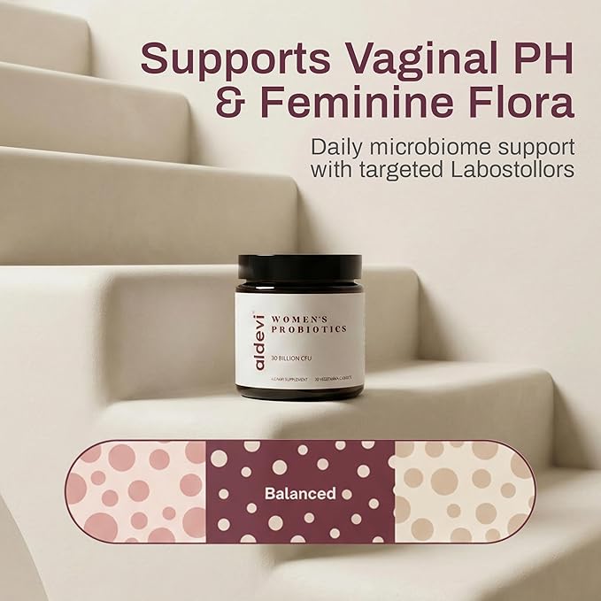 Women’s Probiotics 30 Billion CFU with Cranberry, Made in USA – Daily Support for Vaginal pH, Urinary & Digestive Health – Vegan, 30 Capsules