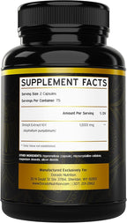 Shilajit Capsules with 85+ Trace Minerals (75 Day Supply, 1000mg Extract per Serving) Himalayan Shilajit for Men & Women with Fulvic Acid - Third Party Tested Supplement, Non GMO, Vegan & USA Made
