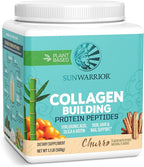 Vegan Collagen Protein Powder for Women Silica Plant Based Collagen Powder Churro Flavor with Vegan Hair Skin and Nails Vitamins Non-GMO No Added Sugar Soy Dairy & Gluten Free (Churro, 20 Servings)