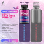 Libido Booster for Women Fast Acting with Horny Goat Weed - Female Desire Pills with Maca Root, Tribulus Terrestris, Ginseng and Hornygoatweed Women - Hormone Balance, Made in USA (60 ct)