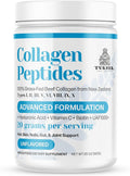 TURNER Collagen Peptides Powder Advanced Formulation, 100% Grass-Fed Beef Bone Collagen from New Zealand with Hyaluronic Acid and Vitamin C, Unflavored, 20 oz