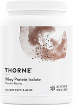 THORNE - Whey Protein Isolate - Balanced Amino Acids Profile with BCAAs - 21 Grams of Easy to Digest Whey Protein Powder - NSF Certified for Sport - Chocolate - Gluten & Soy-Free - 30 Servings
