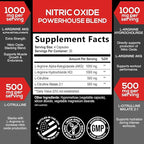 Extra Strength Nitric Oxide Booster - 3X Strength L-Arginine AKG & Citrulline Malate - Men & Women Premium Pre Workout Nitric Booster - Natural Energy & Muscle Support, Bottled in USA - 120 Capsules