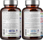 B-3 Nicotinamide 500 mg 180 Vcaps - Hair Skin and Nails 180 Caplets 10000 mcg Biotin - Nicotinic Amide Niacin Natural Flush-Free Vitamin Formula - Supports Skin Cell Health