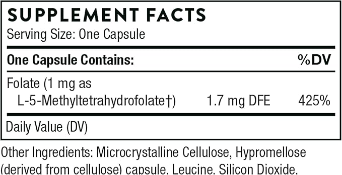 THORNE - 5-MTHF & Vitamin B12 Bundle - Cardiovascular & Nerve Support - 60 Servings