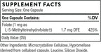 THORNE - 5-MTHF & Vitamin B12 Bundle - Cardiovascular & Nerve Support - 60 Servings
