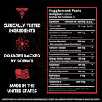 All-Natural Brain Supplement for Memory and Focus - Caffeine-Free Long-Term Cognitive Support - 10 Nootropic Ingredients Including Lion’s Mane, Bacopa, Turmeric, Ginkgo & Huperzine A - 90 Capsules
