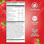 EHP Labs OxyShred Non Stimulant Pre Workout Powder - Stim Free, Caffeine Free Preworkout for Men & Women - Non Stim Preworkout - Sugar Free Energy Powder - Strawberry, 60 Servings