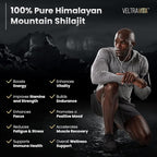 Pure Himalayan Shilajit Gummies with Ginkgo Biloba, Chaga & KSM-66 Ashwagandha | Shilajit for Men & Women | Max Potency | 76%+ Fulvic Acid & 92+ Trace Minerals | Sugar Free