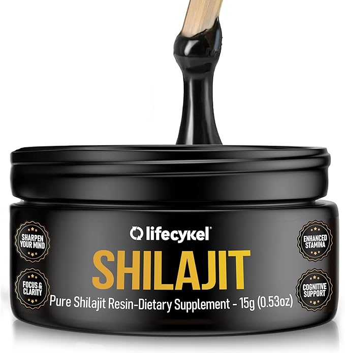 Lifecykel Pure Shilajit Resin – 15g | Wild-Harvested, Mineral-Rich Shilajit Supplement for Strength | Third-Party Tested, Premium Quality | Natural Flavouring