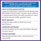 New Chapter Elderberry Gummies for Adults & Kids (2+), USDA Organic 64x Concentrated Elderberry for Immune Support, Great-Tasting Whole-Food Gummies, Vegan & Non-GMO - 60 ct