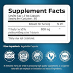 Tributyrin Supplement 800mg, Advanced Butyrate Form, 55% Standardized, More Effective Delivery Than Sodium Butyrate, 120 Capsules, Non-GMO & Gluten Free Postbiotic Supplement
