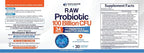 Wholesome Wellness Organic Raw Probiotics 100 Billion CFU, Dr Formulated for Women and Men, Complete Adult Supplement with Prebiotics and Digestive Enzymes; 30 Capsules, Shelf Stable