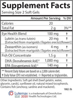 Carlson - Super DHA Plus Lutein, 1000 mg DHA + 20 mg Lutein, 120 Softgels