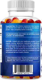 Vitamatic Probiotic Sugar Free Gummies for Men and Women – 5 Billion CFUs Digestive, Immune & Gut Health Support – Gluten Free