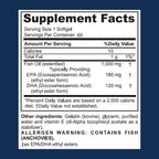 Sight Guardian Omega-3 with EPA, DHA, 100mg Fish Oil per Serving, Dietary Vitamin Supplement to Support Cardiovascular, Daily Health, Heart, Skin, Joints, and Brain