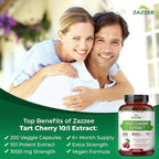 Zazzee Herbal Uric Acid Cleanse Bundle | USDA Organic 20:1 Stinging Nettle Extract Capsules Plus Super Concentrated 10:1 Tart Cherry Extract Capsules | Non-GMO Vegan & ISO Lab Tested