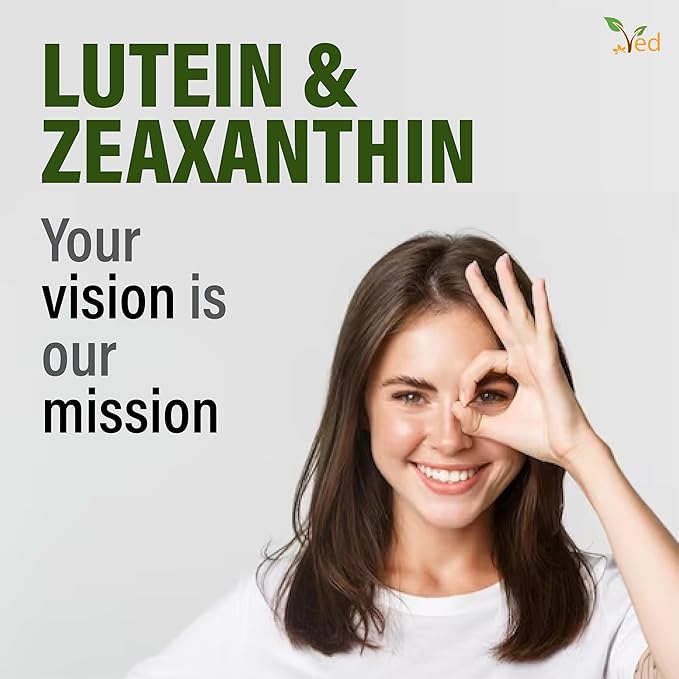 Ved Lutein 40mg with Zeaxanthin 2mg,New Micro encapsulated Marigold Extract Formula, for Maintenance of Normal Vision, 90 Vegan Capsule(3 Months Supply)