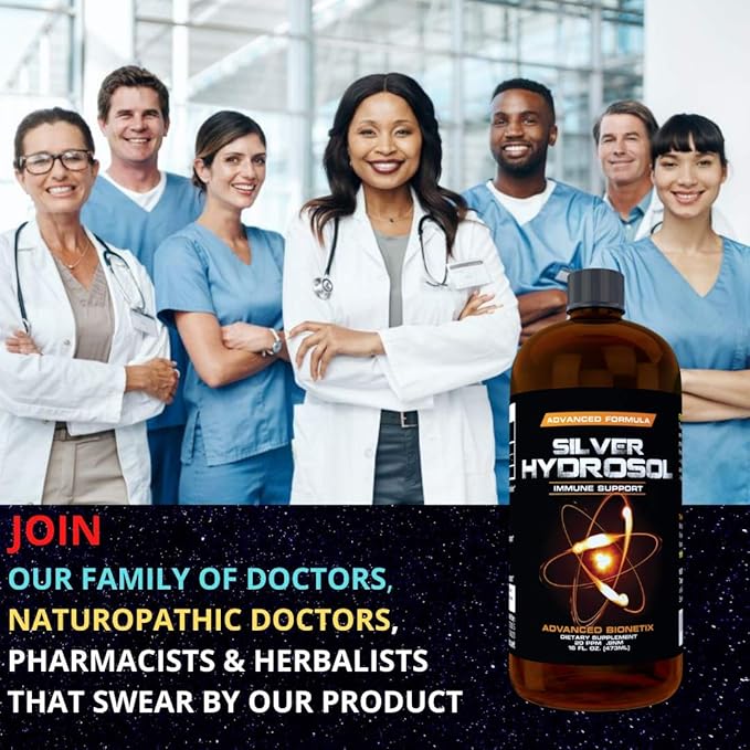 Pharmacist Recommended 16 oz Advanced Bionetix Colloidal Silver Hydrosol, All Natural & Promotes A Healthy Immune System. Colloidal Silver That Actually Works!
