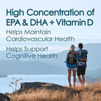 5X Ultimate Strength Omega 3 Fish Oil Liquid with Vitamin D, Burpless Liquid Fish Oil Supplements with High EPA and DHA Omega 3 Fatty Acid Supplements, 7.60 floz, Lemon Flavor