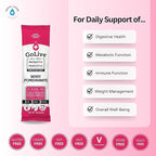 GoLive Prebiotic and Probiotic for Women, Men, Kids. Berry Pomegranate Synbiotic Powder w/ L-Glutamine, Vitamin D3, Electrolytes. For Gut Health, Digestion, Metabolism, Immunity 15-50B CFUs.