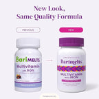 BariMelts Bariatric Multivitamin with Iron, 180 Fast-Dissolving Tablets (3-Month Supply), Sugar-Free Bariatric Vitamins for Women, Natural Fruit Flavor