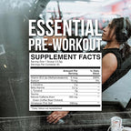 RAW Nutrition - Essential Pre - Chris Bumstead Pre Workout Formula, Sports Nutrition Pre-Workout Powders | Men & Womens Drink, Energy Powder for Working Out (Peach Mango)