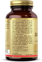 Solgar Vitamin E 268 mg (400 IU) - 100 Vegan Softgels - Naturally Sourced - Non-GMO, Gluten Free - 100 Servings