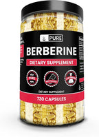 PURE ORIGINAL INGREDIENTS Berberine (730 Capsules) No Magnesium Or Rice Fillers, Always Pure, Lab Verified