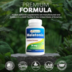 Best Naturals Melatonin 20mg 240 Tablets - Drug-Free Nighttime Sleep Aid - Non-GMO & Gluten Free (Pack of 2)