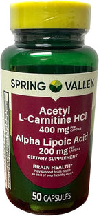 ThisNThat Nutritional Supplement Support: (2) 50 ct Bottles of 200 mg Alpha Lipoic Acid with Brain Health