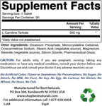 Best Naturals L-Carnitine Tartrate 500 mg 90 Tablets (90 Count (Pack of 3))