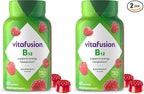 Vitafusion Vitamin B12 Gummy Vitamins for Energy Metabolism Support,Raspberry Flavored,America’s Number 1 Gummy Vitamin Brand,70 Day Supply,140 Count (Pack of 2)