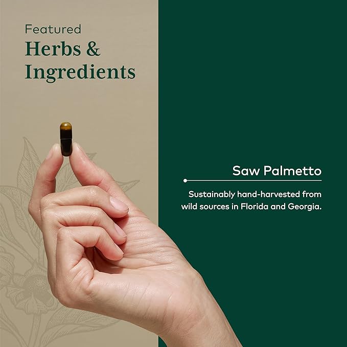 GAIA HERBS PRO Saw Palmetto PRO - Healthy Prostate Gland Support Supplement* - Herbal Supplement with Saw Palmetto & Sunflower Seed - Vegan, Gluten-Free, Soy-Free - 60 Liquid Phyto-Caps (60 Servings)