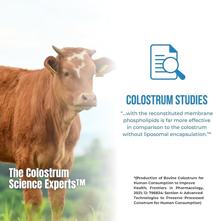 Colostrum-LD Liposomal Delivery - Colostrum Powder - Gluten-Free, Lactose-Reduced - 68 Servings - Sovereign Laboratories - 12oz Vanilla