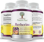 Simply Natures Pure Premium Berberine HCl 500mg - 120 Capsules - Cardiovascular Gastrointestinal Immune Support - Chromium Cinnamon
