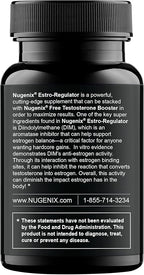 Nugenix Estro-Regulator - DIM Supplement, Estrogen Blocker for Men and Aromatase Inhibitor, Testosterone Booster - 60 Capsules