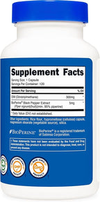 Nutricost DIM (Diindolylmethane) Plus BioPerine 300mg, 120 Vegetarian Capsules - Up to 4 Month Supply, Max Strength DIM Supplement (Pack of 2)