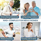 NAD+ Supplement 1600mg Extra Strength - Liposomal NMN Alternative with Resveratrol, Urolithin A, CoQ10, Quercetin & ALA - Mitochondrial Energy & Anti-Aging, Cell Regeneration, 120 Softgels