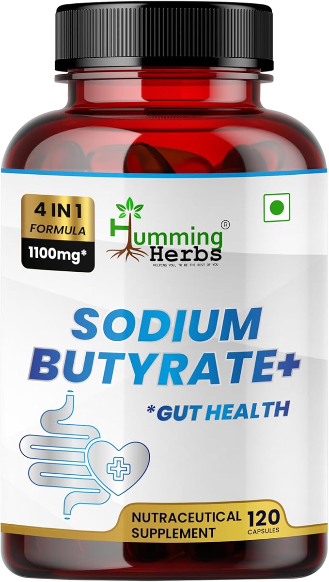 Sodium Butyrate with Calcium Magnesium Butyrate Contains Inulin, Probiotics, Magnesium and Calcium - 210 Capsules