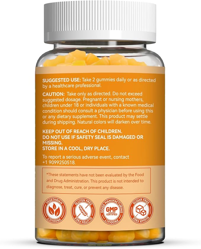 2 Pack Vitamin B2 Gummies, Chewable Riboflavin 400mg Supplement with Magnesium for Adults, Migraine Relief* & Nervous System Support*, Vegan - 120 Counts