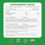 KaraMD Pure Nature | Greens, Fruit and Veggies Supplement | Whole Food Multivitamin & Antioxidants |20 Fruits & Vegetables Supplement for Energy & Digestion |Gluten Free & Vegan Friendly (30 Servings)