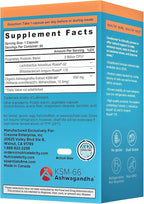 Nutricelebrity Optimal Stress Relief Supplement, Mood Support, Sleep Aid, Ashwagandha Organic, KSM-66, Brain Focus, Probiotics for Women, Gut Health, Vegan Non GMO 60 Days Supply - 2 Pack