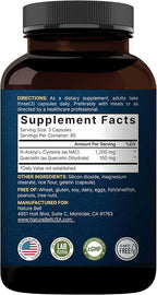 2 Pack NAC Supplement (N-Acetyl Cysteine) with Quercetin, 1,200mg Per Serving, 480 Capsules | Double Strength Antioxidant Support for Immune, Liver, & Lung Health – Non-GMO