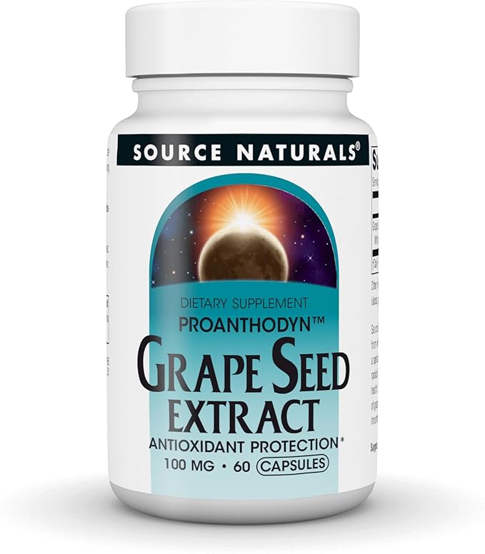 Source Naturals Grape Seed Extract, Proanthodyn, Antioxidant Protection*, 100 mg - 60 Capsules