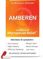 Amberen Menopause Supplement for Women, 60 Capsules, Clinically Proven, Helps Support Hormone Balance, Helps Relieve 12 Menopause Symptoms: Hot Flashes, Night Sweats, Mood Swings and More
