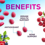 Zinc Gummies - 50mg Zinc Per Serving Immune Skin & Bone Support Health Gummy - Premium Antioxidant Chewable, High Absorption Vegan, Best Supplements Vitamin for Adults, Tasty Berry Flavor, 120 Gummies
